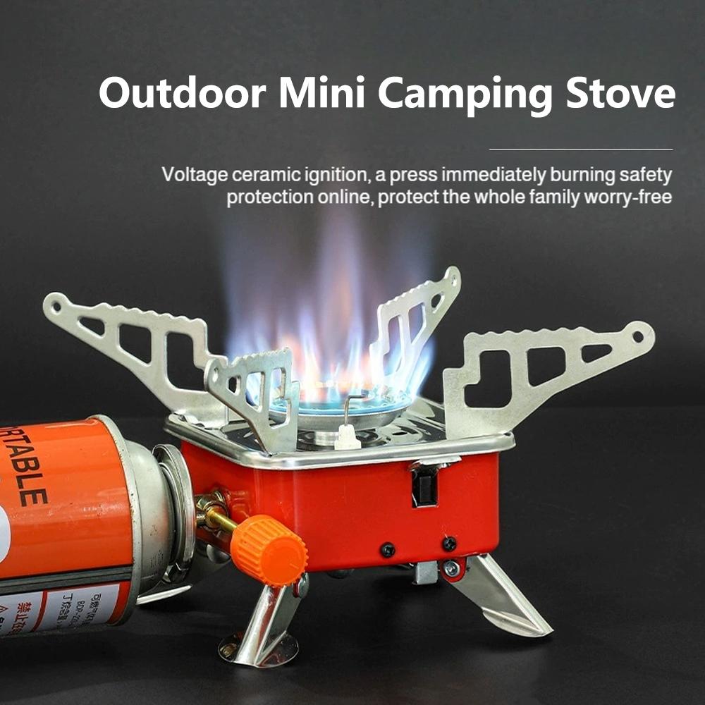 Camping Cooking Heater - Przenośna Składana Wiatroodporna Kuchenka Gazowa Kempingowa