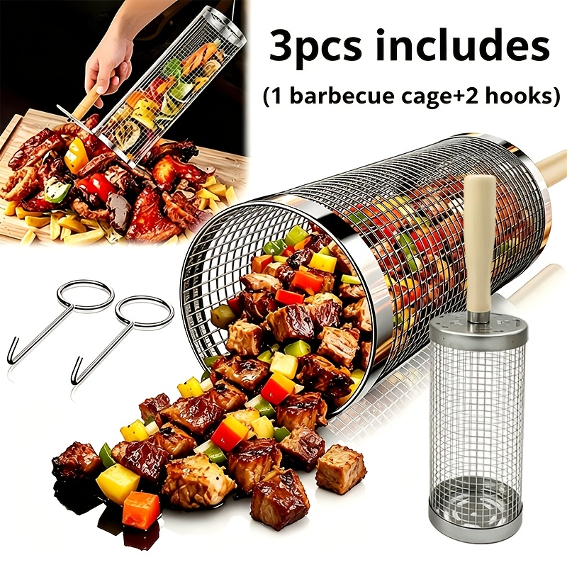 Camping Cooking Trangia - 3-częściowy zestaw koszyków grillowych ze stali