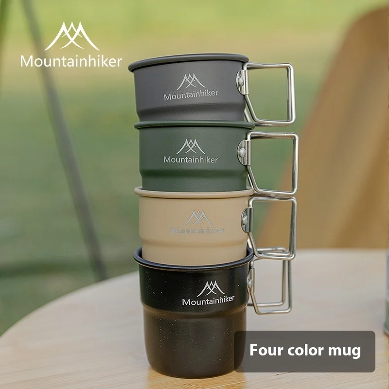 Camping Cooking Trangia - Kubki turystyczne Mountainhiker, aluminiowe kubki, sztućce