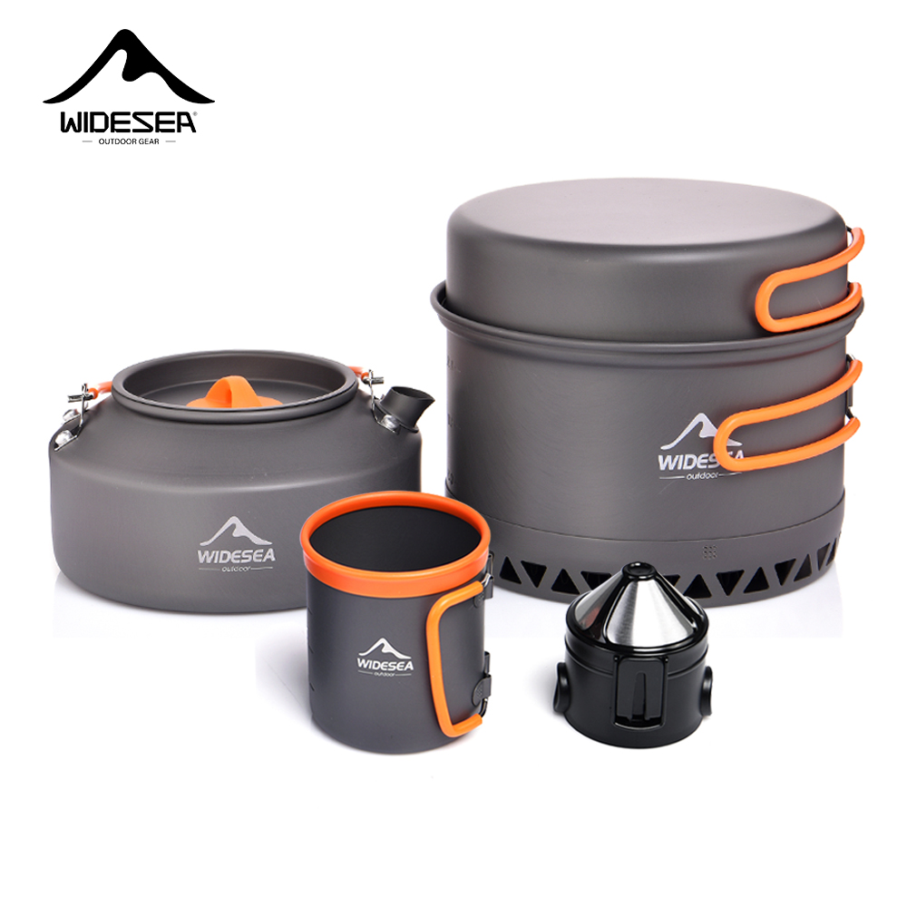 Camping Cooking Survival - Zestaw naczyń kempingowych, naczynia turystyczne, garnki,