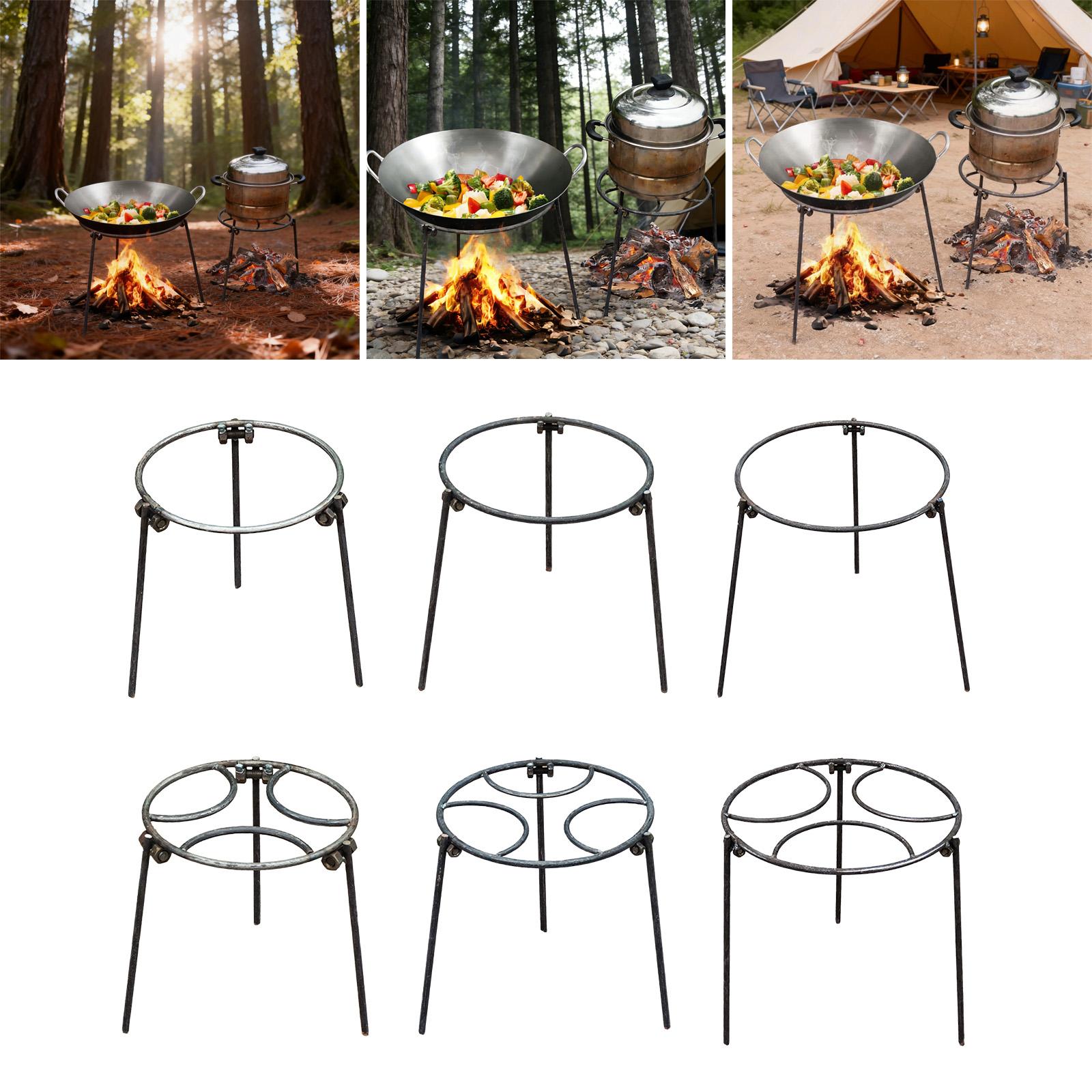 Camping Cooking Heater - Stojak na ognisko, wielofunkcyjny uchwyt na