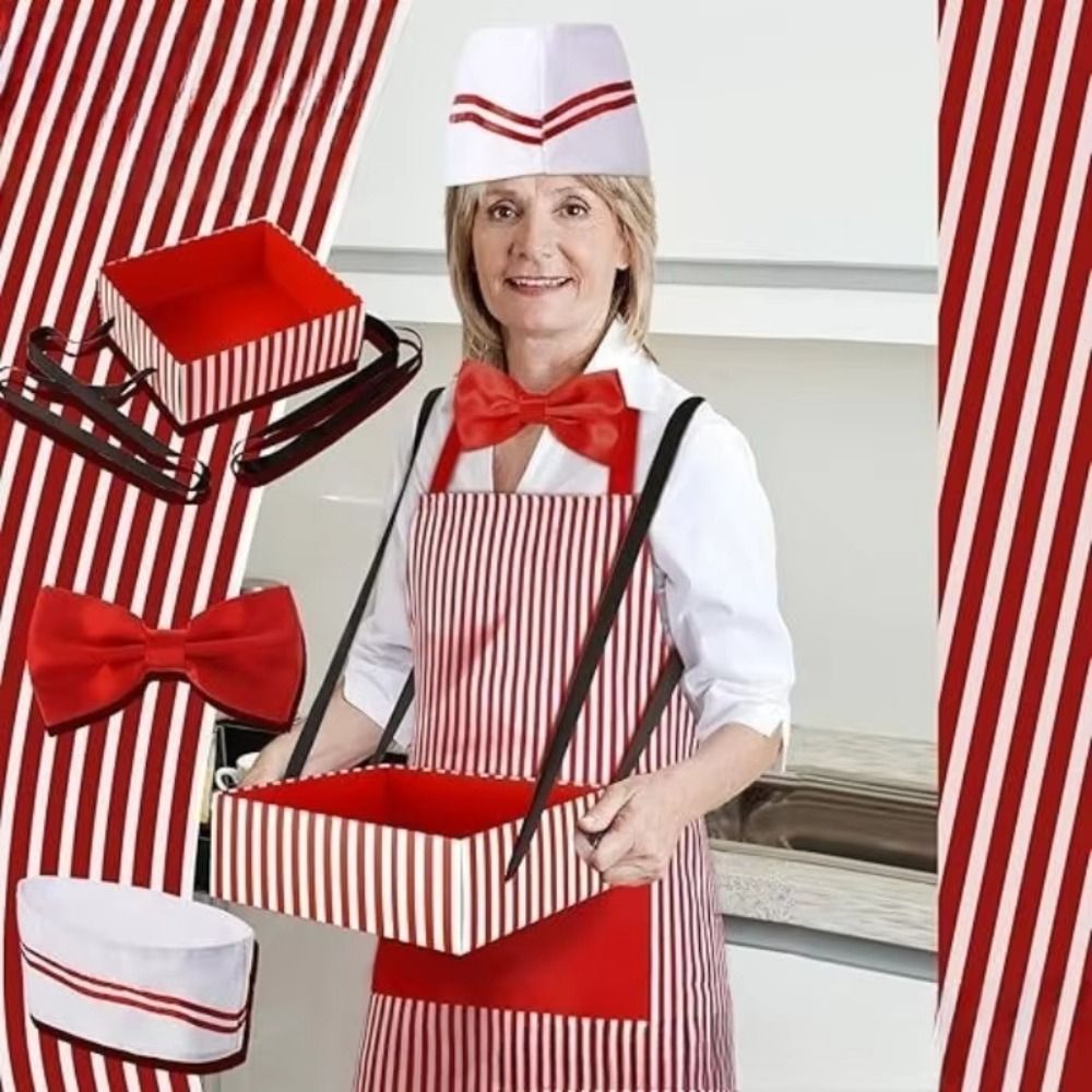 Camping Cooking Apron - Karnawał Cyrk Kelner Cosplay Fartuch z