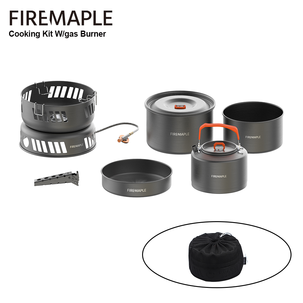 Camping Cooking On Fire - Zestaw do gotowania Fire-Maple z palnikiem