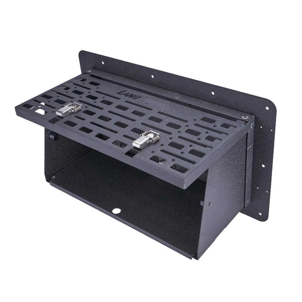 Camping Cooking Table With Storage - Aluminiowe tylne drzwi składany stół do