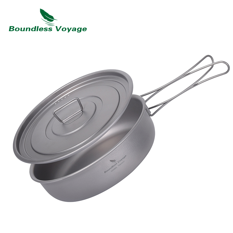 Camping Cooking Range - Boundless Voyage Tytanowa patelnia do smażenia
