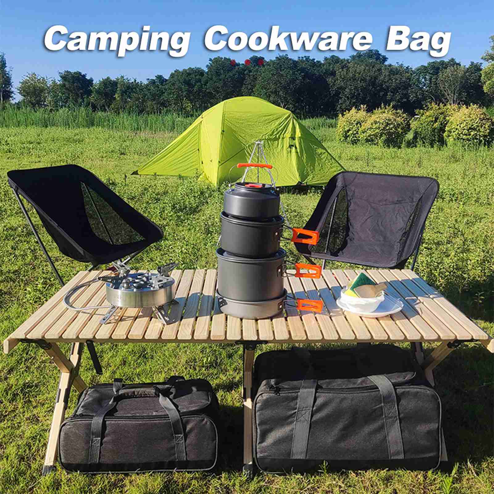 Camping Cooking On Fire - Torba na przybory kuchenne, torba na