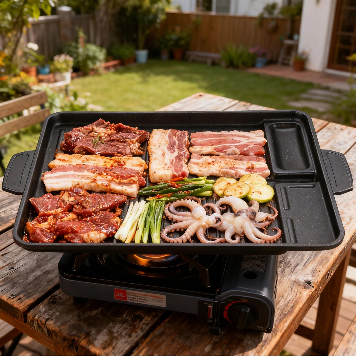 Camping Cooking Range - Płyta do grillowania mięsa koreańskiego z