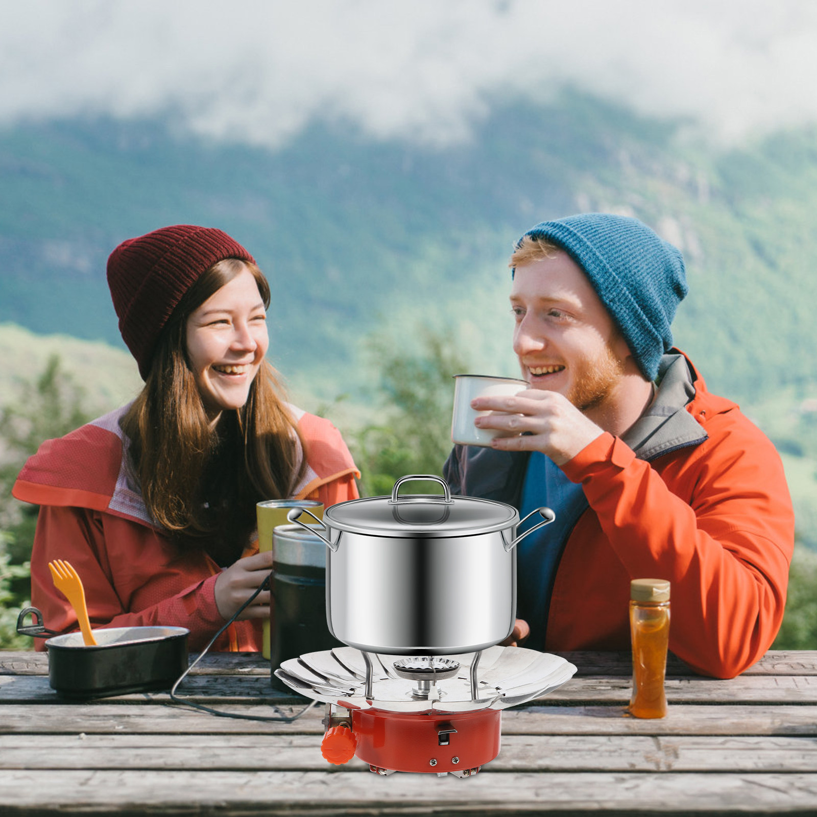 Camping Cooking Range - Przenośny mini piecyk gazowy Lotus do