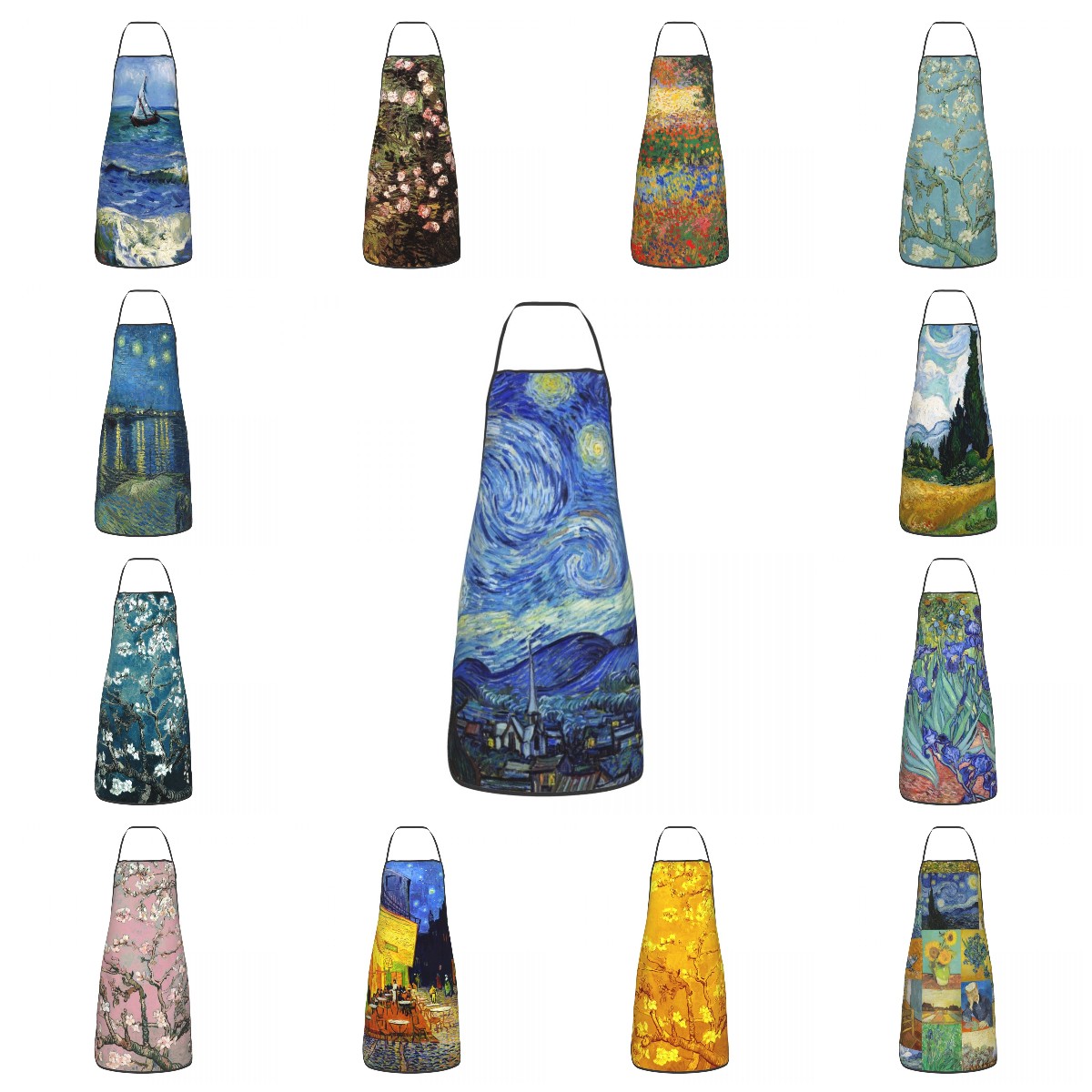 Camping Cooking Apron - Śliniak Vincent Van Gogh Gwiaździsta noc