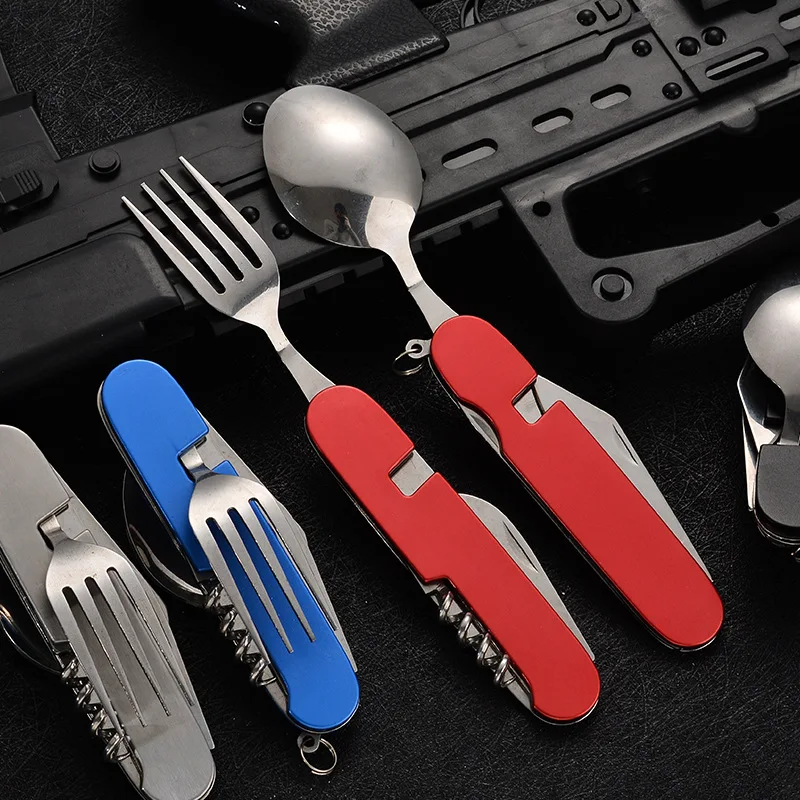 Składana zastawa stołowa 4 w 1 – Camping Cooking Survival recenzja i cena