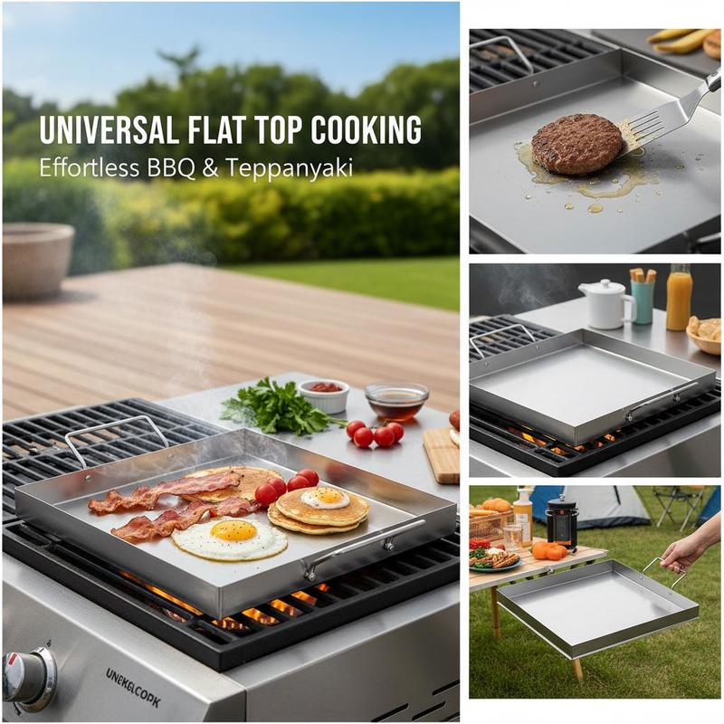 Uniwersalna płaska płyta grill – Camping Cooking Survival recenzja i cena