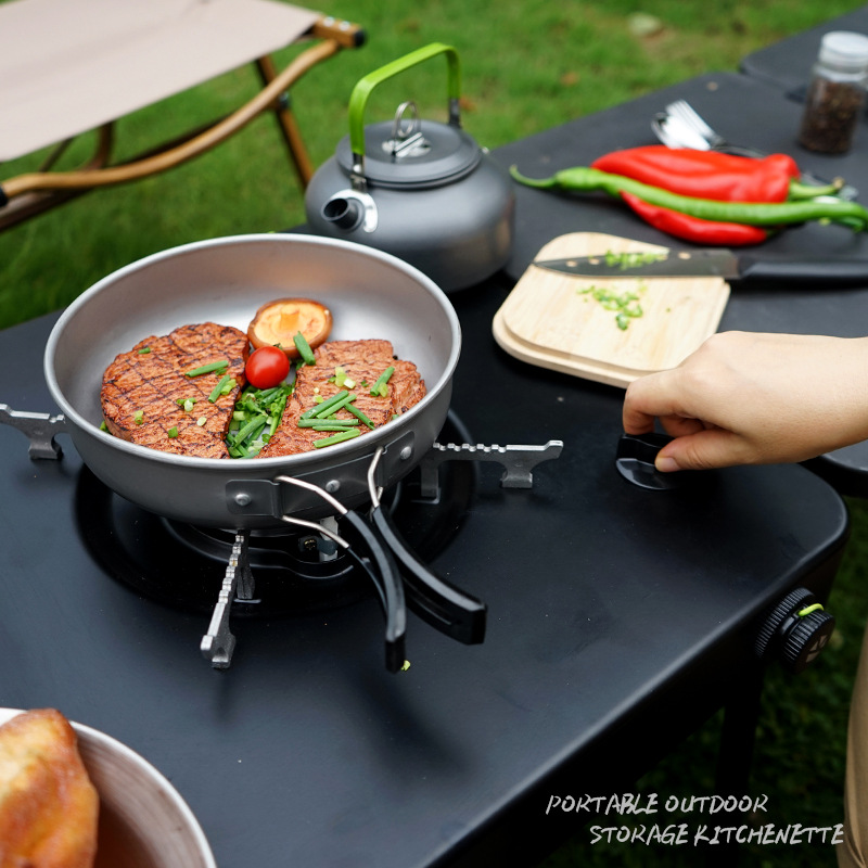 Przenośny składany stół kuchen – Camping Cooking Table With Storage recenzja i cena