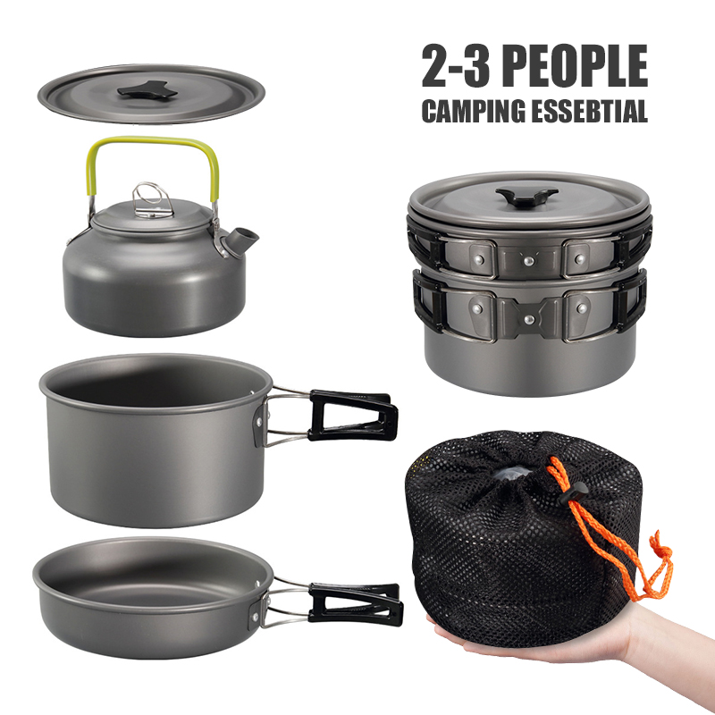 WESTTUNE Zestaw naczyń kemping – Camping Cooking Survival recenzja i cena