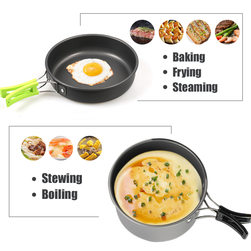WESTTUNE Zestaw naczyń kemping – Camping Cooking Survival recenzja i cena