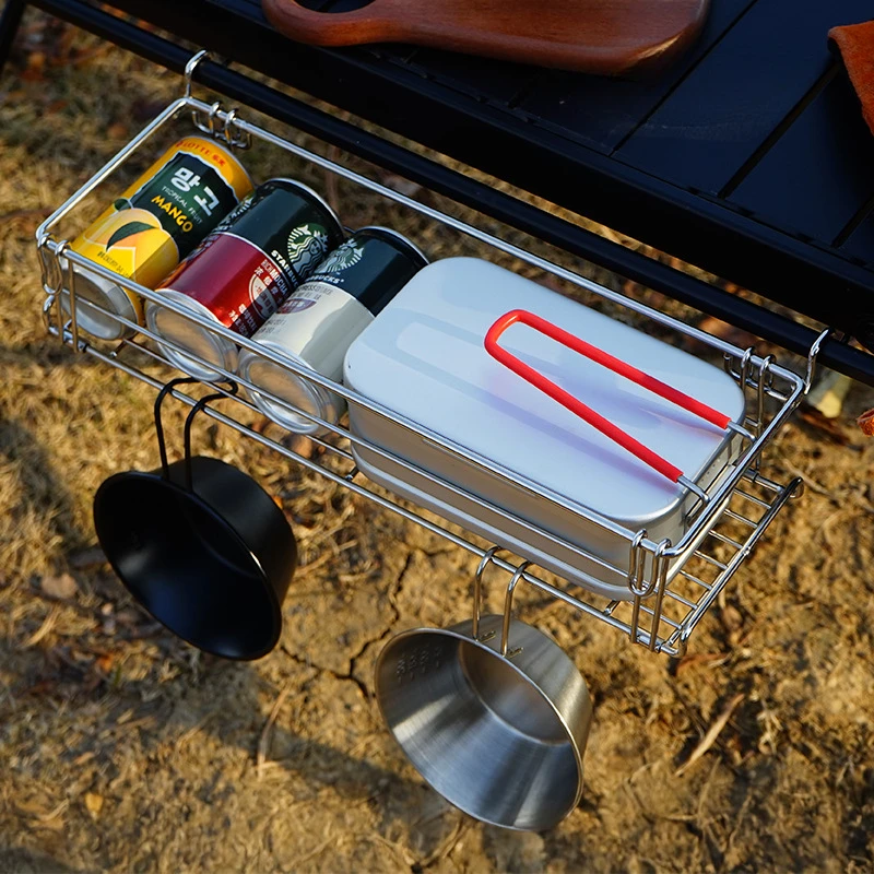 Aluminiowy składany koszyk z s – Camping Cooking Table With Storage recenzja i cena