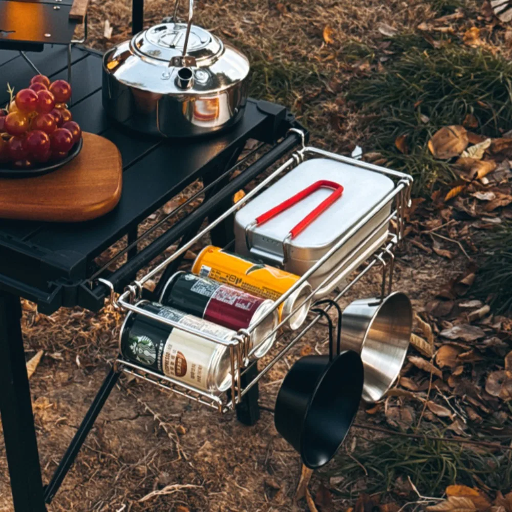 Aluminiowy składany koszyk z s – Camping Cooking Table With Storage recenzja i cena