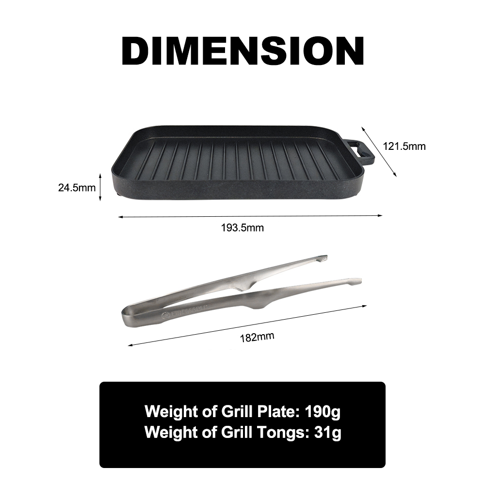 FireMaple Mini Grill Plate Set – Camping Cooking On Fire recenzja i cena