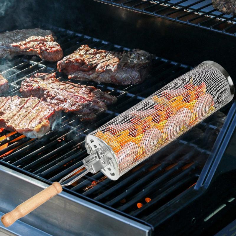 1 szt. Obrotowa klatka do gril – Camping Cooking Gifts recenzja i cena