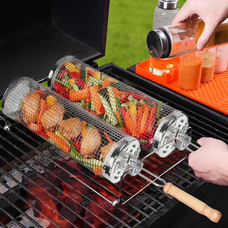 1 szt. Obrotowa klatka do gril – Camping Cooking Gifts recenzja i cena