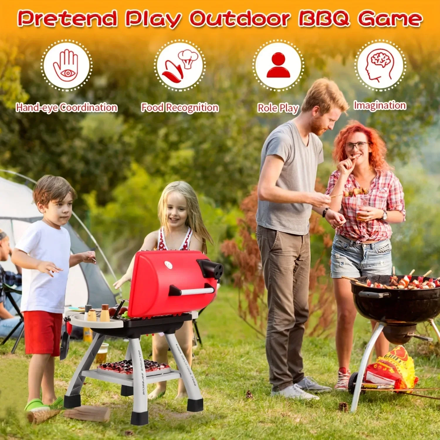 Zestaw zabawek do grillowania  – Camping Cooking Gifts recenzja i cena