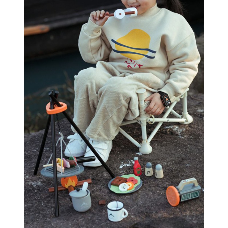 Drewniany zestaw do zabawy w k – Camping Cooking With Kids recenzja i cena