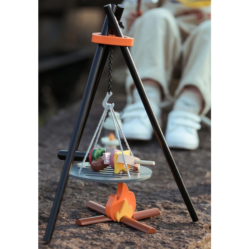 Drewniany zestaw do zabawy w k – Camping Cooking With Kids recenzja i cena