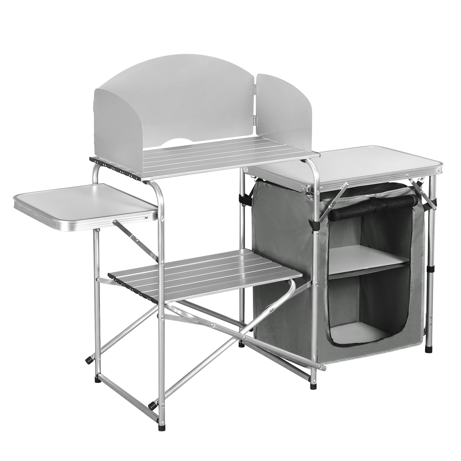 Aluminium Foldable Camping Cab – Camping Cooking Table With Storage recenzja i cena