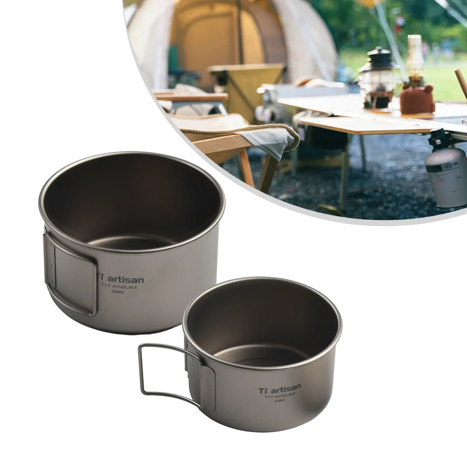 Tytanowa miska ze składanym uc – Camping Cooking Survival recenzja i cena