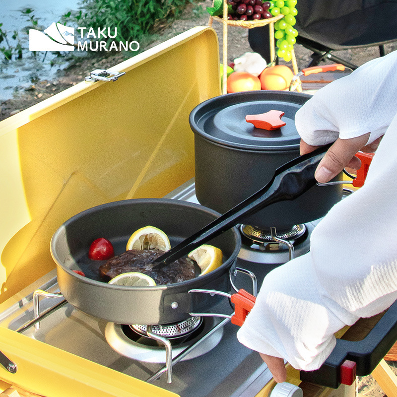 Zestaw naczyń kempingowych do  – Camping Cooking Table With Storage recenzja i cena