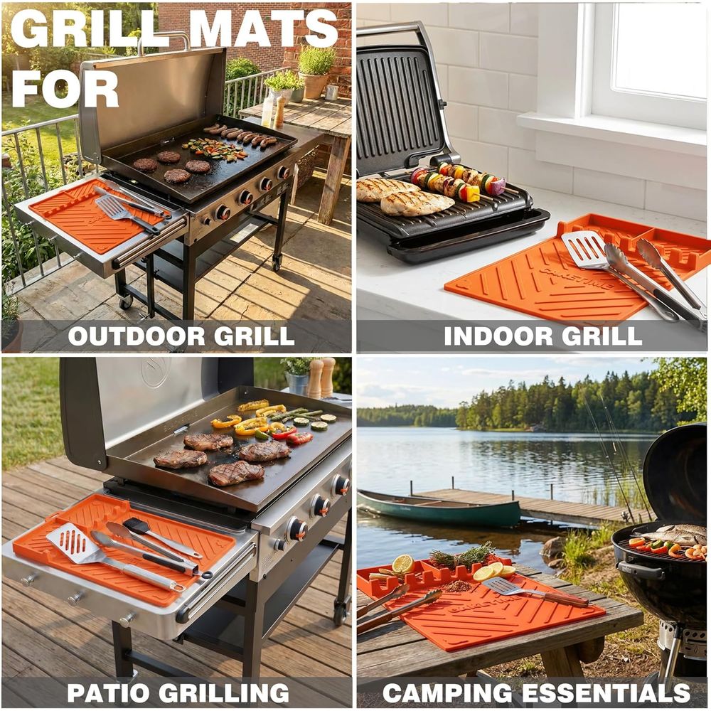 Silikonowe maty do grilla lub  – Camping With Cooking recenzja i cena