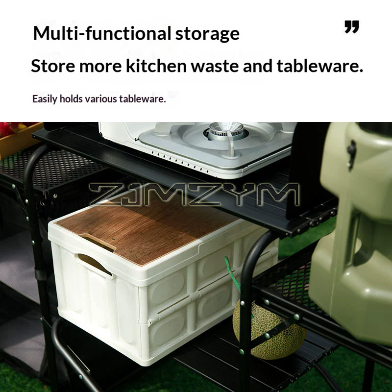 Składany stół kempingowy na ze – Camping Cooking Table With Storage recenzja i cena